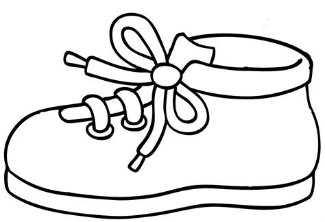 schoenen kleurplaat